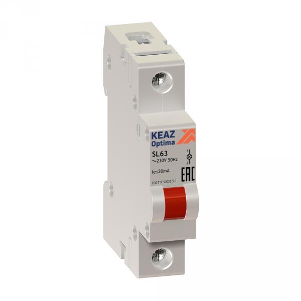 Лампа сигнальная  КЭАЗ  SL63-G-230AC-УХЛ3  OptiDin