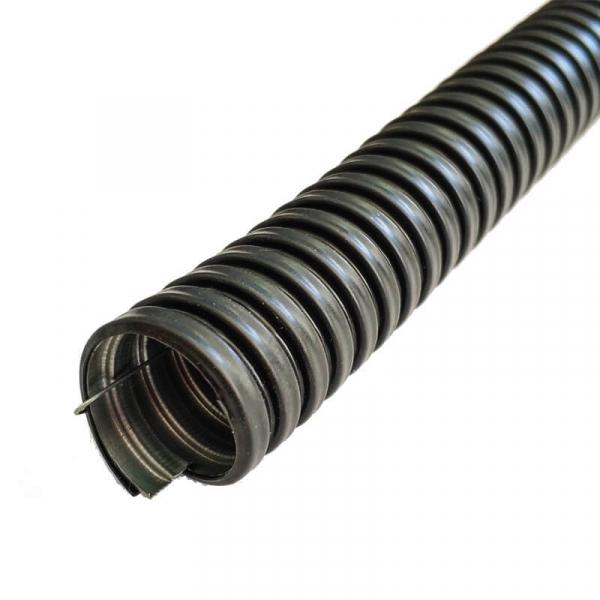 Металлорукав МРПИнг 25 черный в ПВХ-изоляции (ЗЭТАРУС 44407) /с протяжкой/ (кратно 50)
