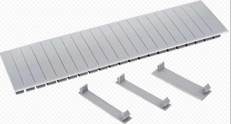 Заглушка IEK 12 модулей серая