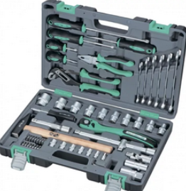 Набор инструментов 58 предметов 1/2", Cr-V, S2, усиленный кейс STELS 14113