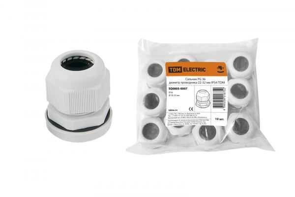 Сальник TDM PG 36 d22-32 IP54